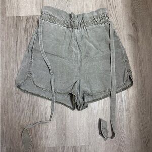 Express High Waist Gray Shorts